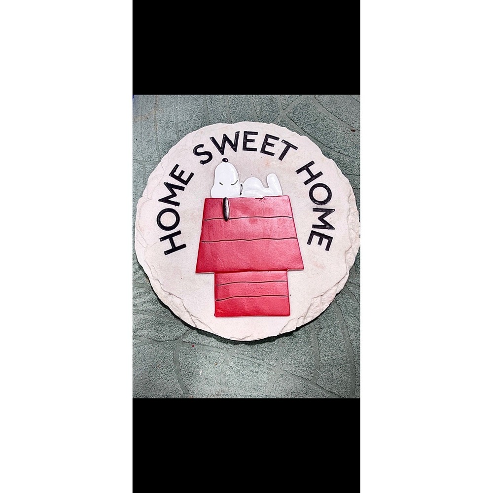Spoontiques - Peanuts Home Stepping Stone - Decorative Garden Stone for Yard, Pa